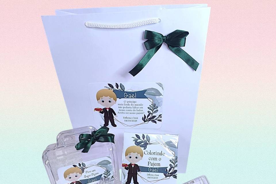 Kit colorir estojo 18pçs verde