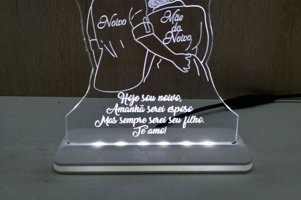 Luminária mãe do noivo