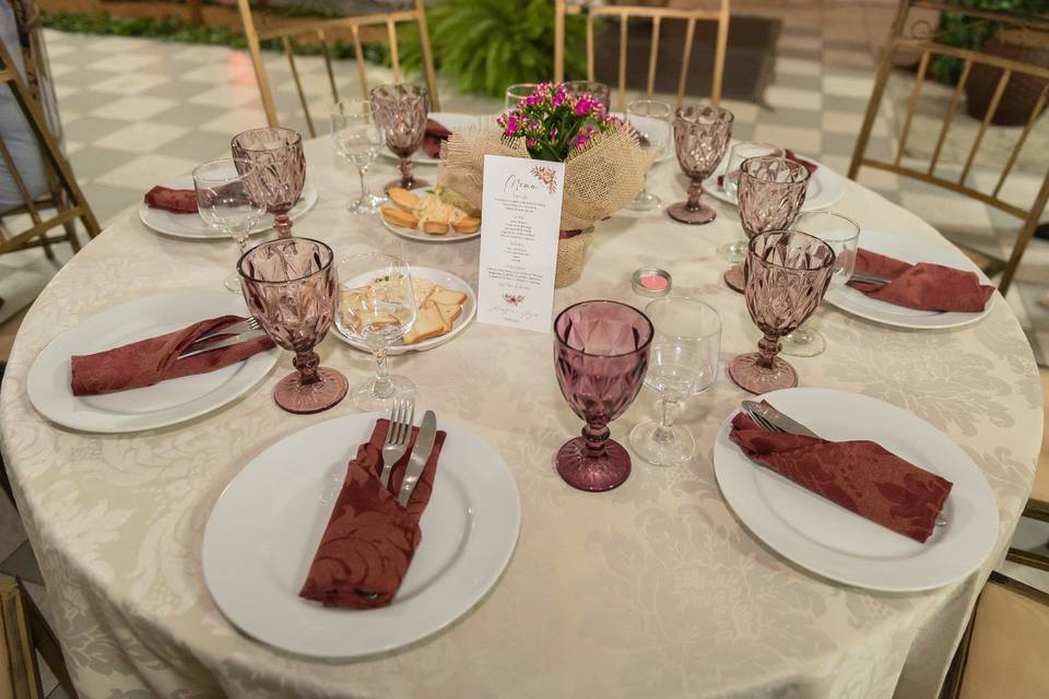 Decoração de mesa