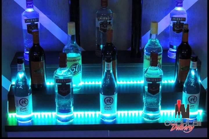 Bar iluminado