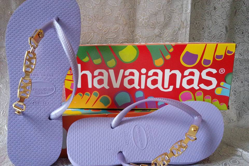 Coruja Havaianas Customizadas