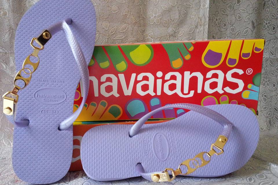 Coruja Havaianas Customizadas