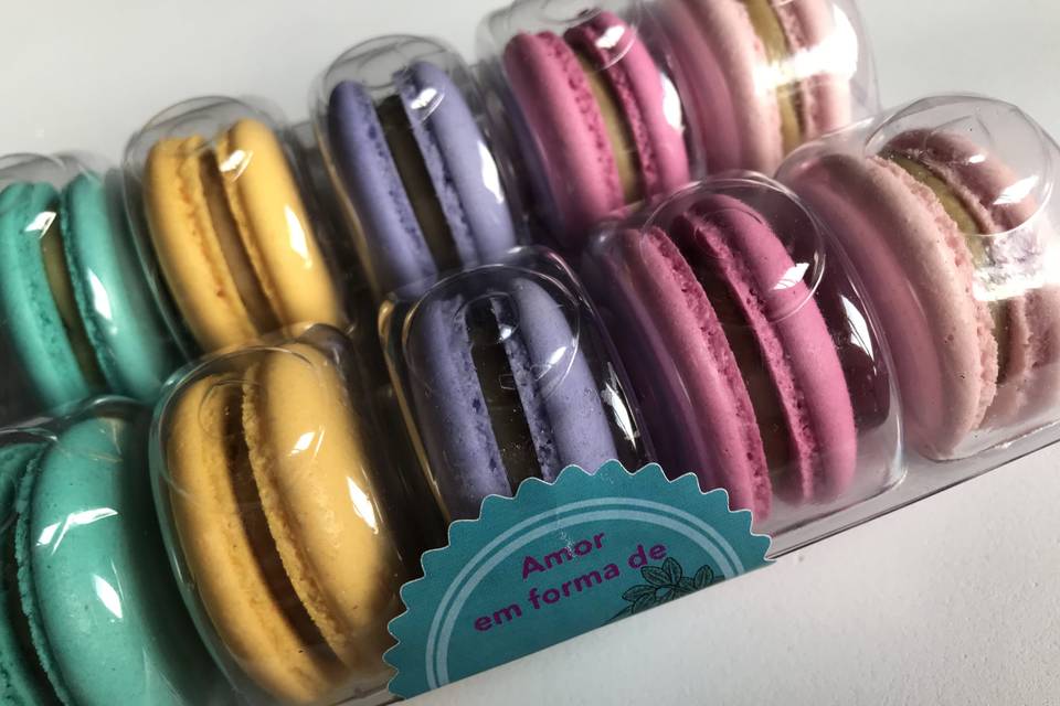 Macarons coloridos