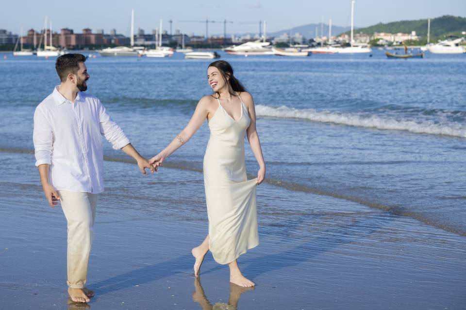 Pré-wedding na praia