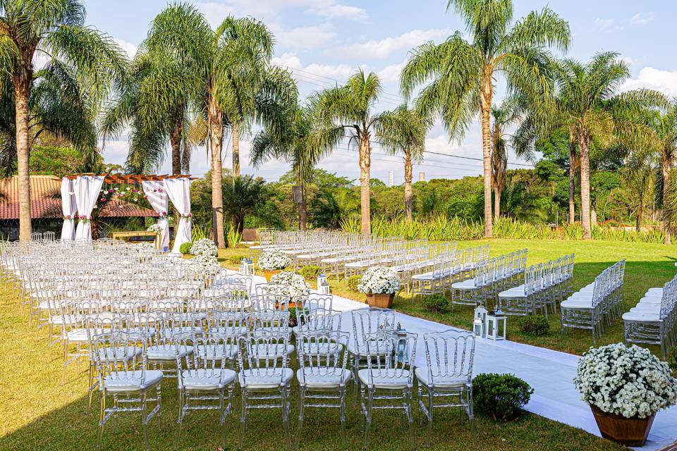 Espaço ao ar livre casamento
