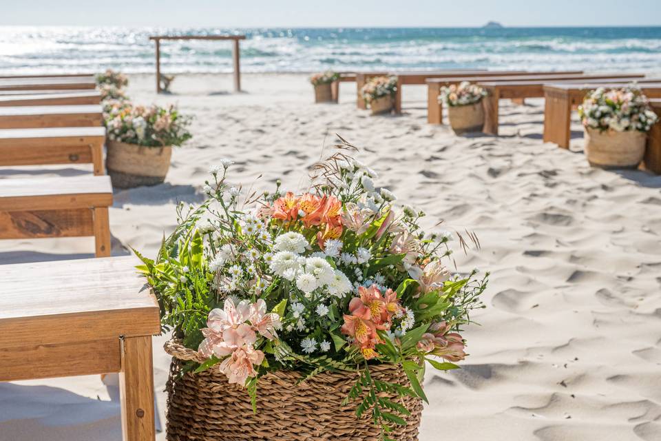 Decoração casamento praia