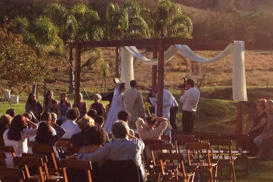 Casamento ao por do sol