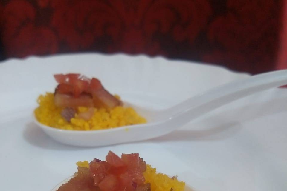 Farofa de cuscuz c/bacon e vin