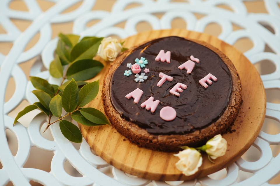 Naked Cake Brigadeiro e Leite