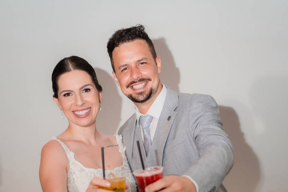 Drinks feito pelo casal