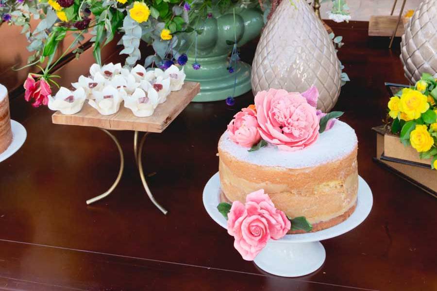 Detalhe da mesa de doces