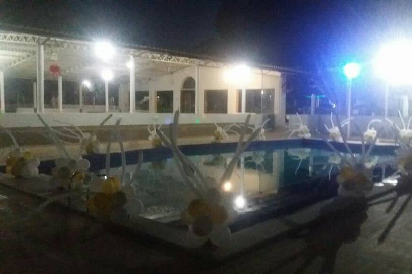 Área da piscina