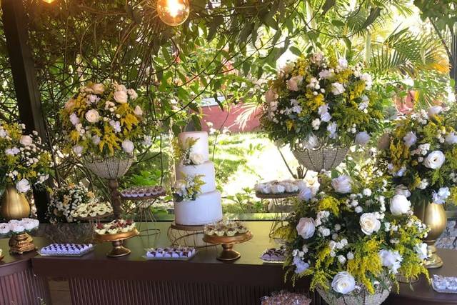 Decoração mesa bolo