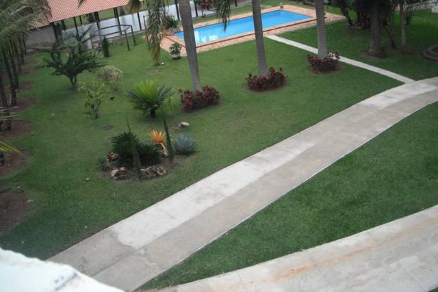 Vista lateral da chacara cento
