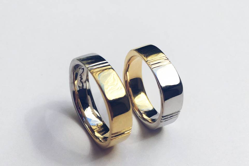 Uno - Ouro branco e amarelo