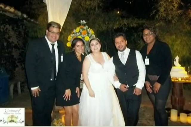 Noivos Juliana e Silvano
