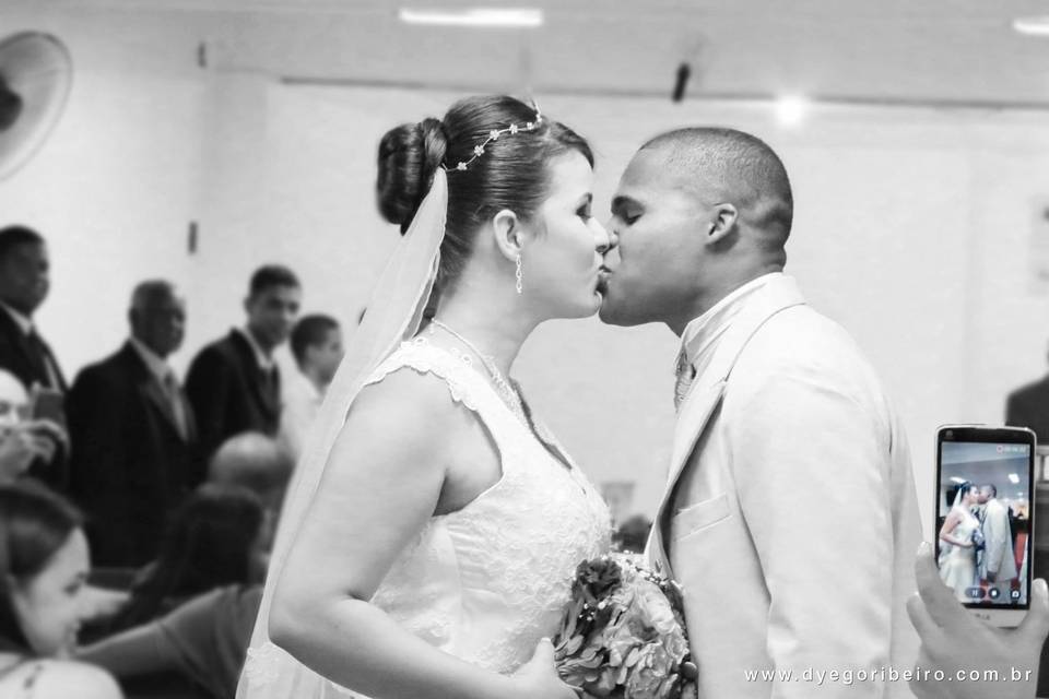 Casal beijo