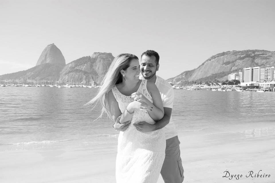Casal praia