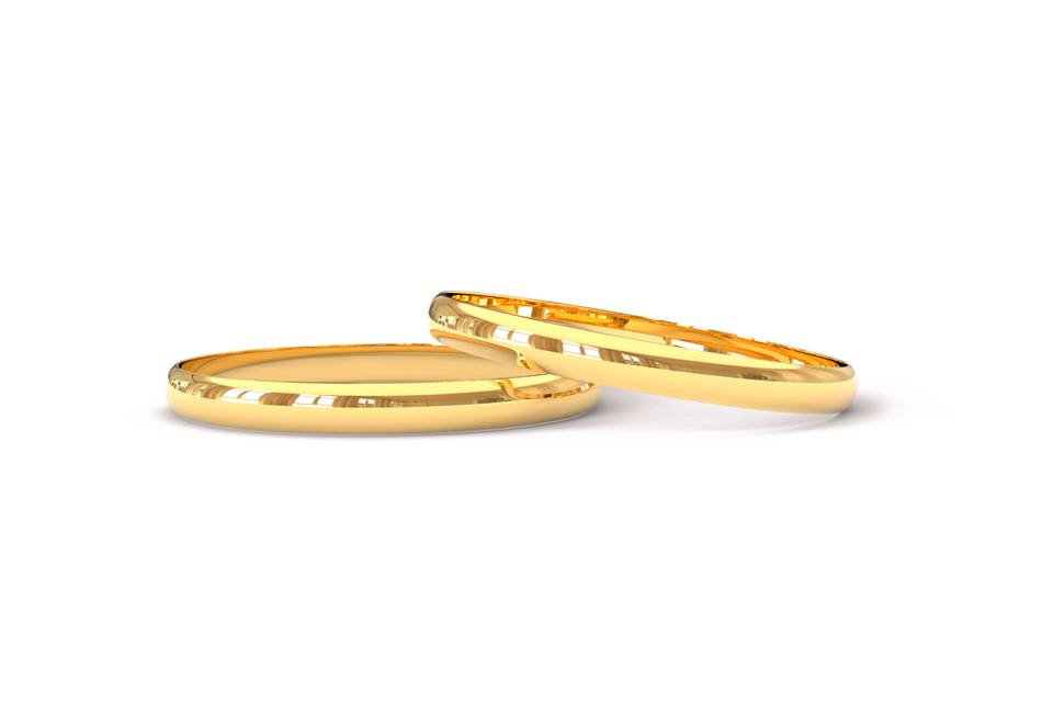 Aliança de casamento ouro 18k