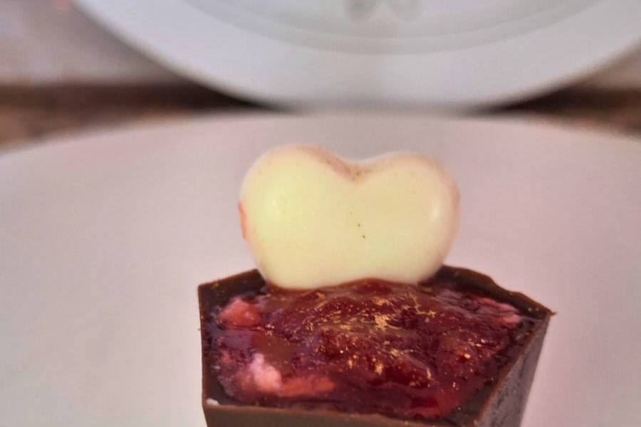 Bombom Cheescake de morango