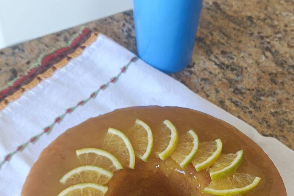 Fubá com laranja
