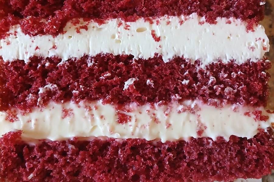 Red velvet com cream cheese
