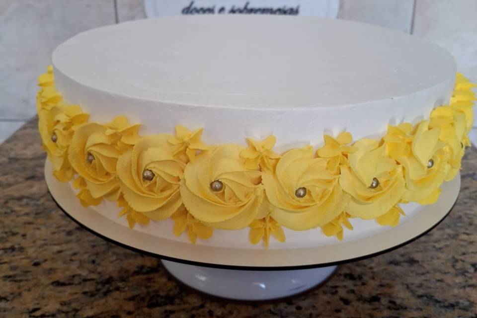 Decoração em chantilly