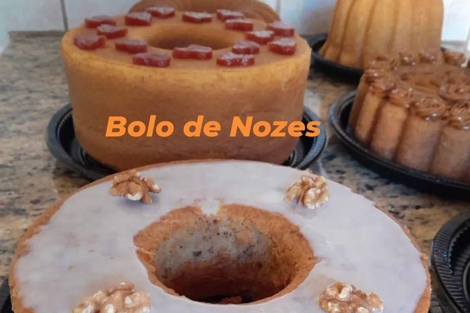 Bolo camafeu de nozes