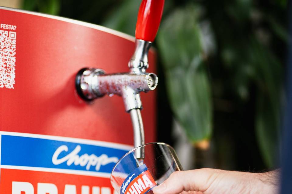 Casamento com chopp brahma
