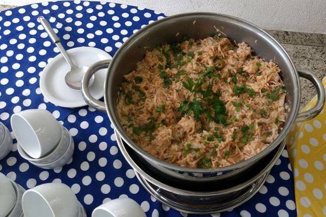 Risoto frango e champignon