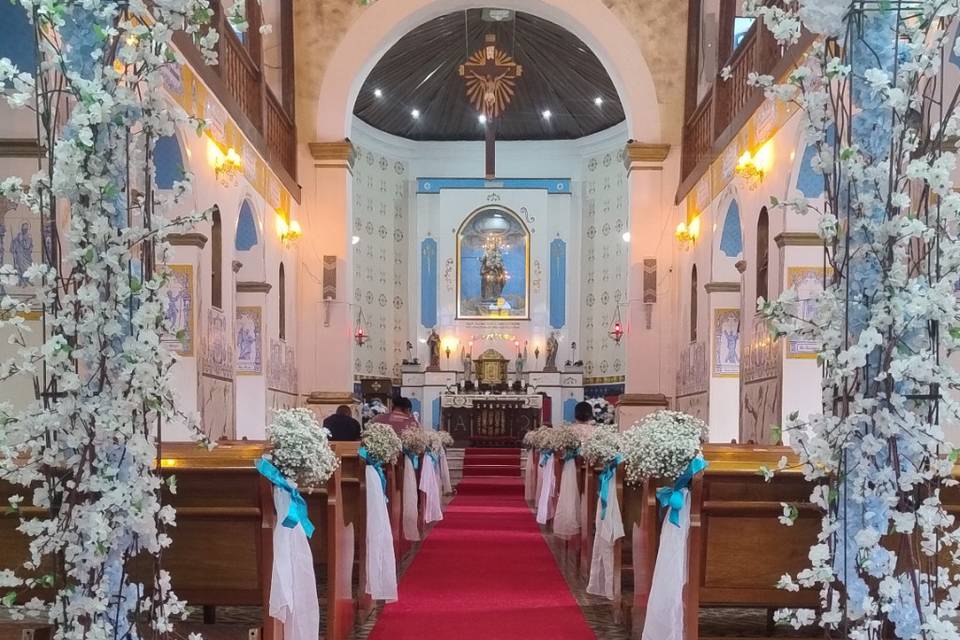 Decoração na igreja