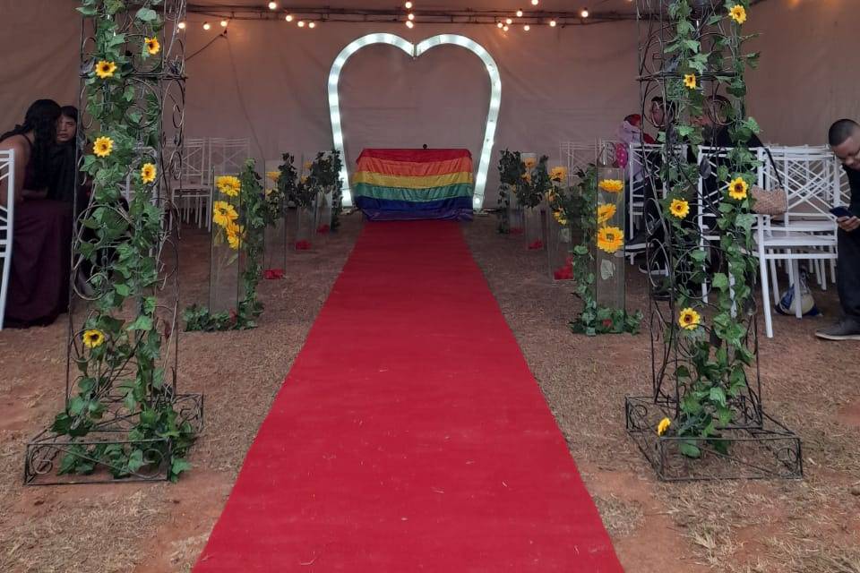 Aqui foi um casamento lgbt