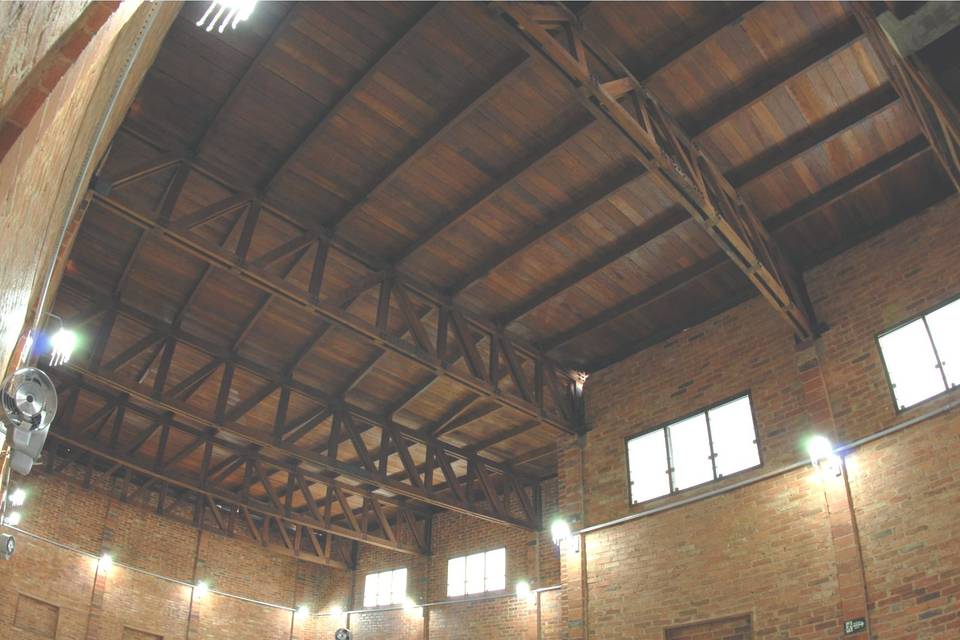 Salão principal teto estrutura