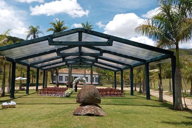 Tenda revestida cerimônia