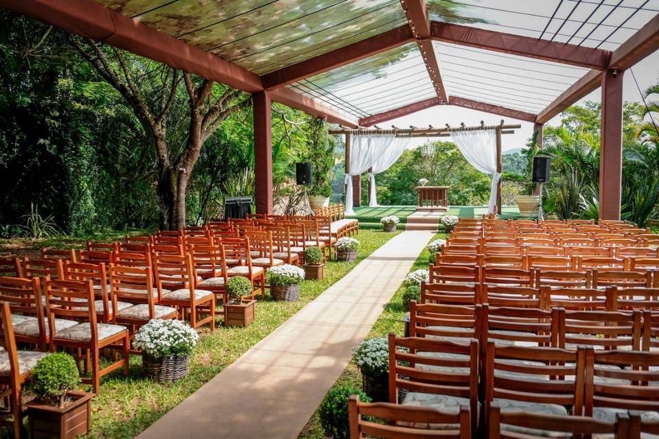 Tenda usada no casamento