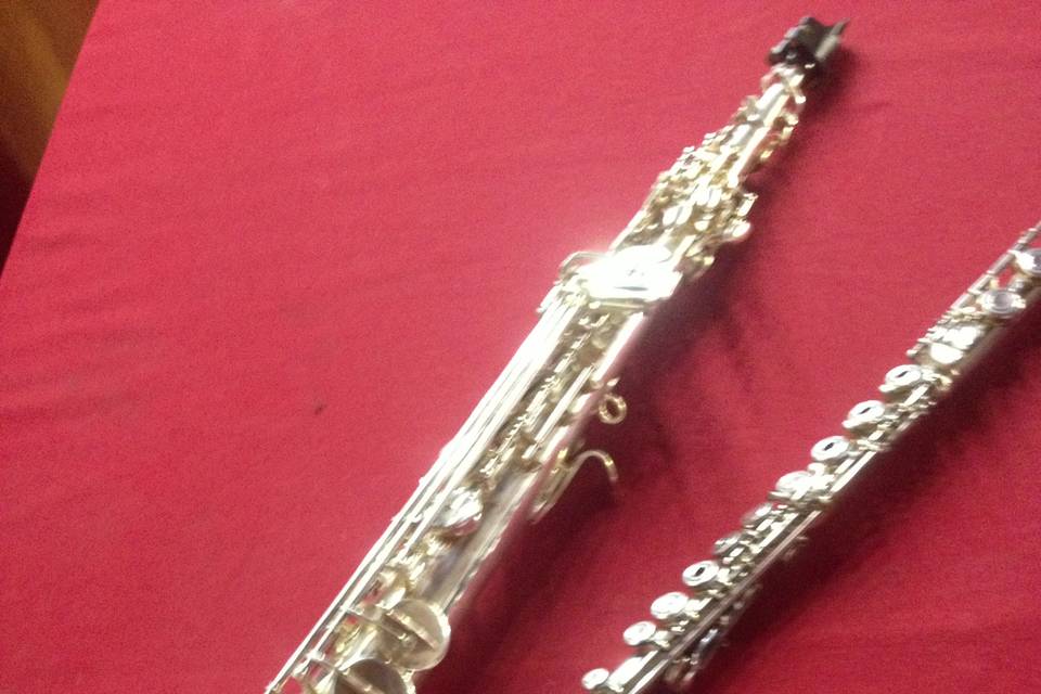 Flauta e sax para eventos