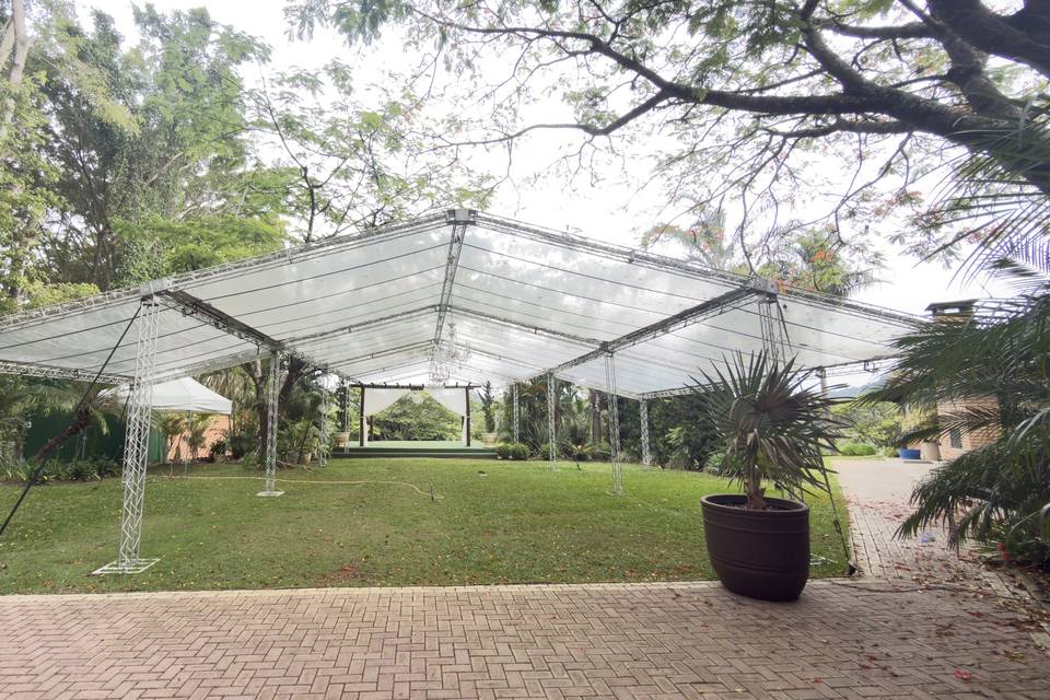 Tenda para cerimônia avanço