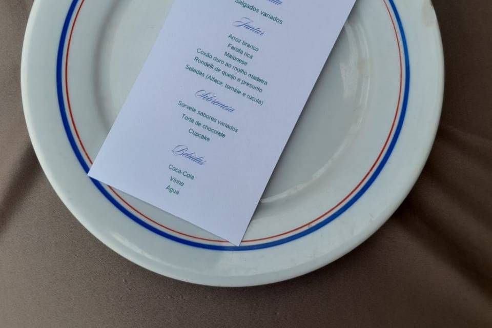 Menu de prato