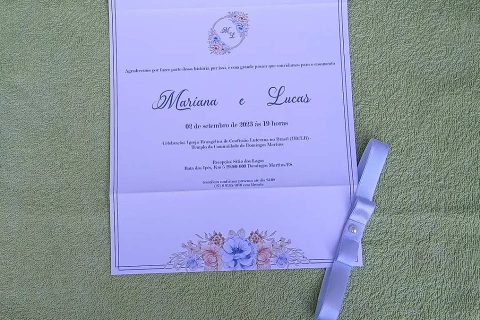 Convite de Casamento