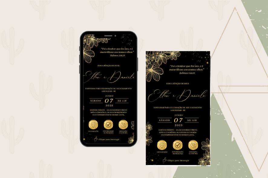 Convite de casamento