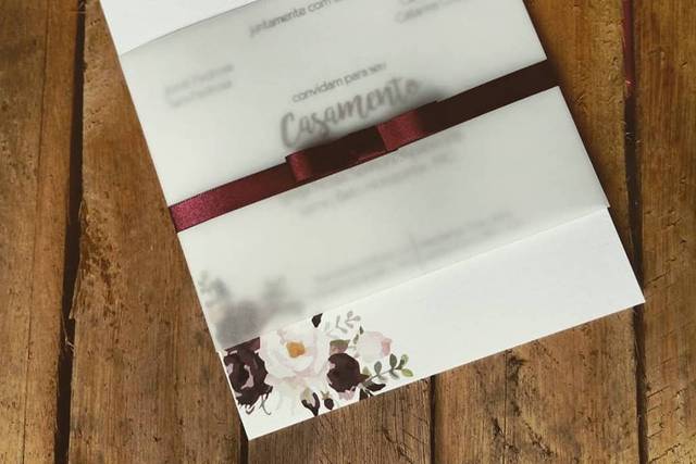 Floral marsala a vinho