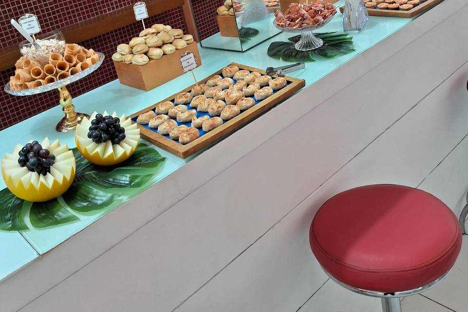 Mesa de degustação