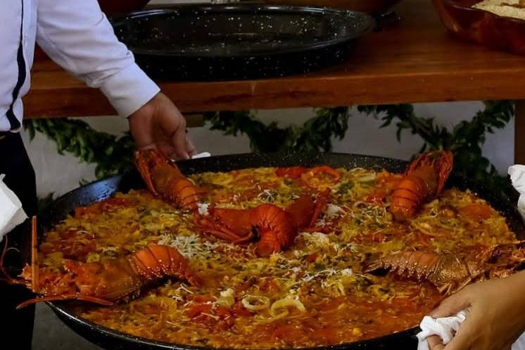 Mariscada com lagostas