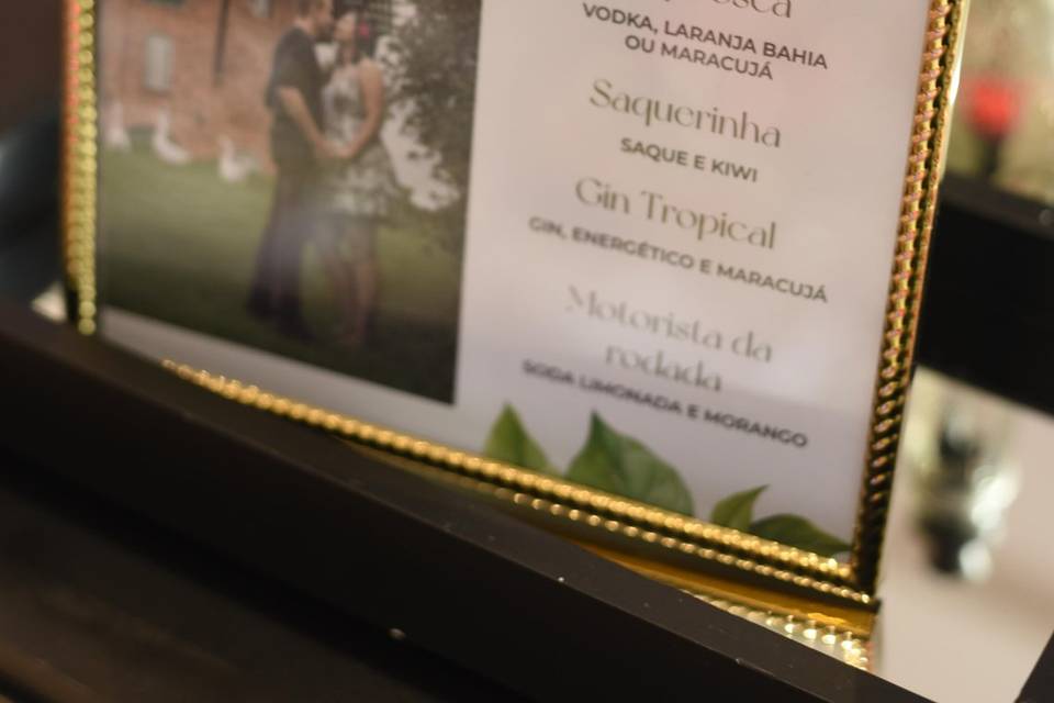 Menu de drinks