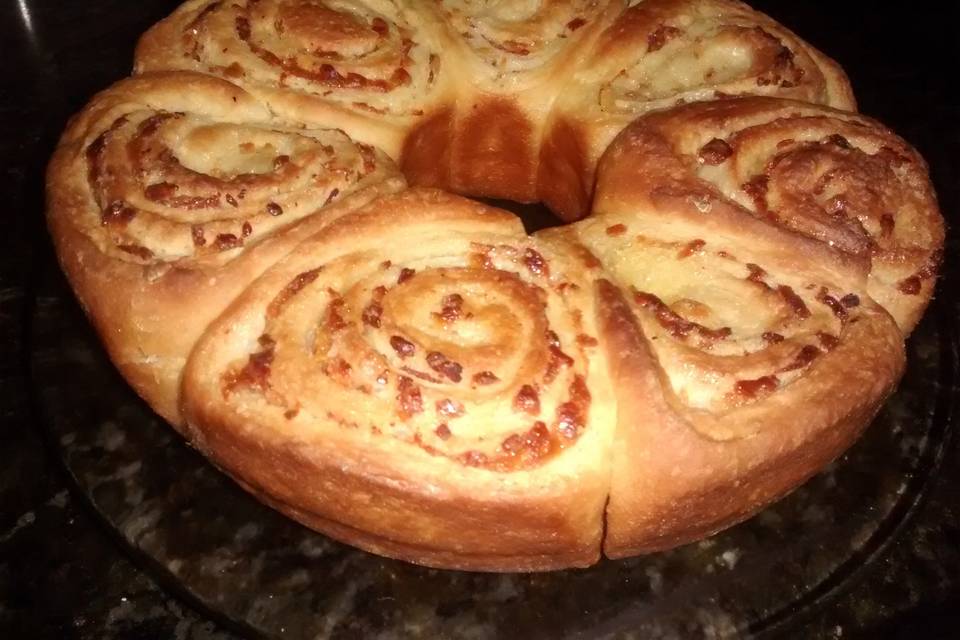 Bolo de brioche de goiabada