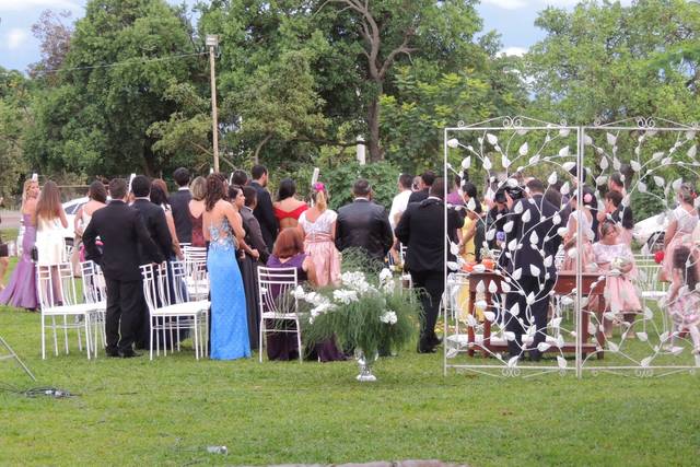 Casamento na área externa