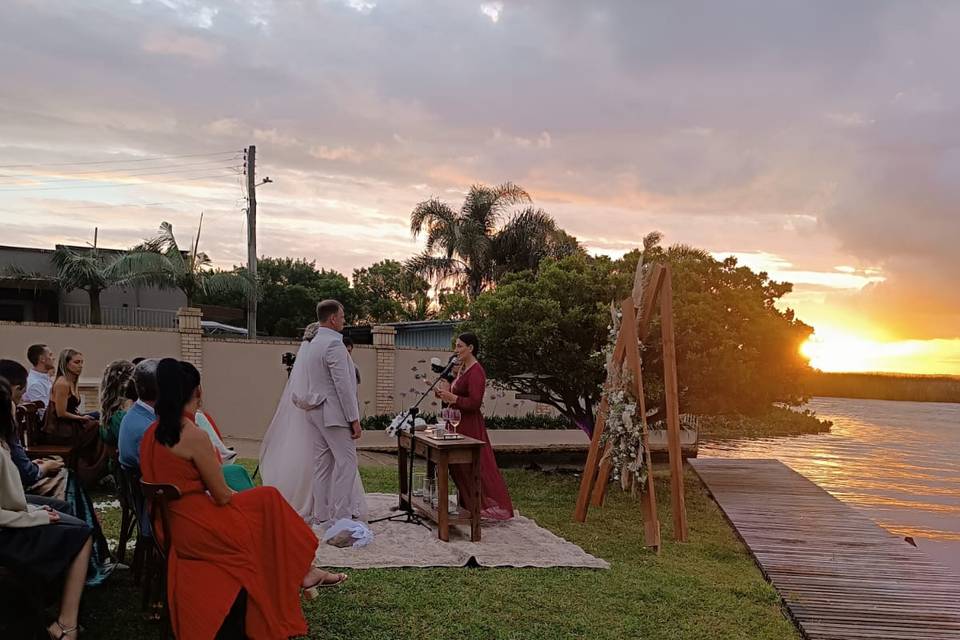 Pôr do sol litoral RS