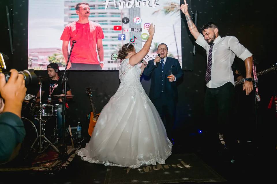 Noiva curte junto