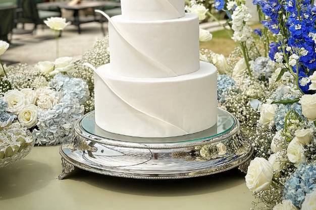 Bolo de casamento 3 andares