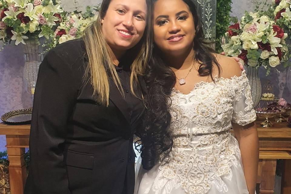 Foto com a noiva Rafaela